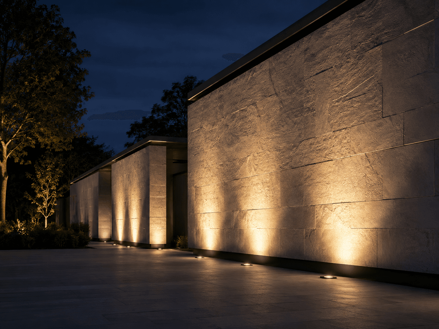Архітектурна стіна, освітлена GER-LED wall washer