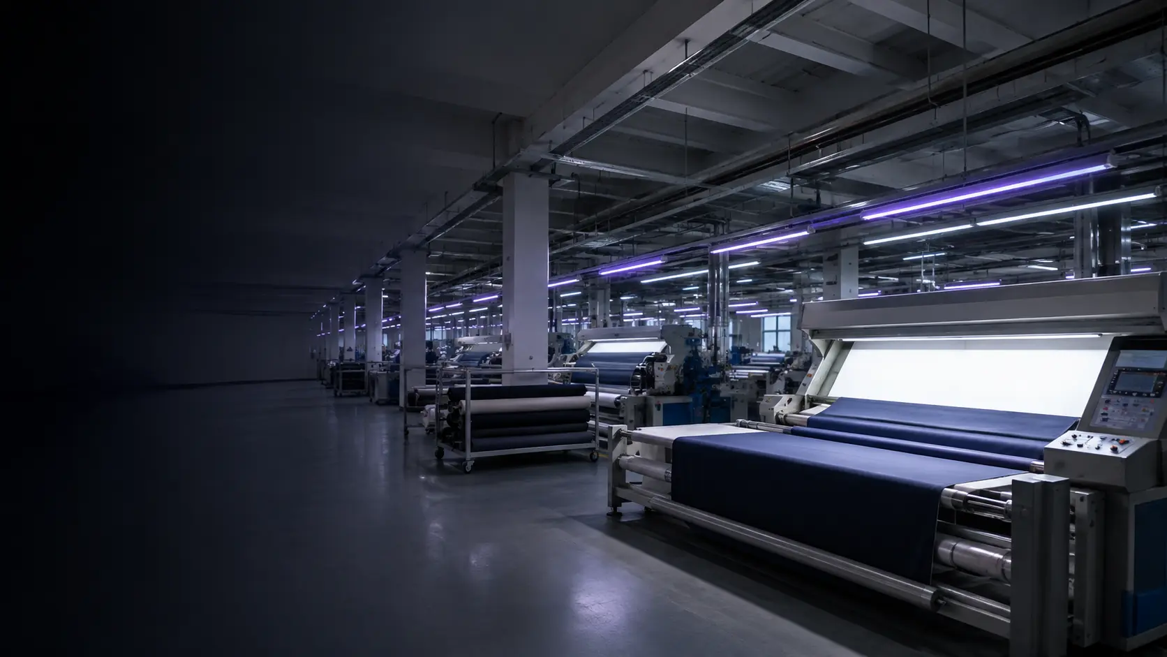 Застосування контролю текстилю з каталогу TEX-LED