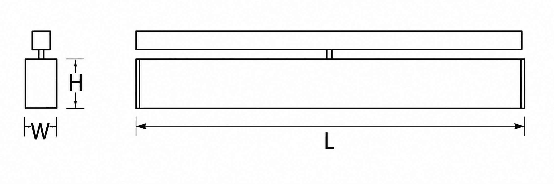Каталожне технічне креслення LNRT40 Linear Track Series