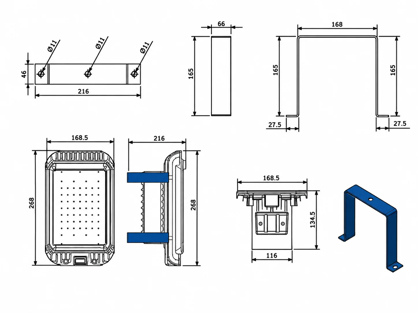 Технічне креслення GER-LED Industrial High Ceiling